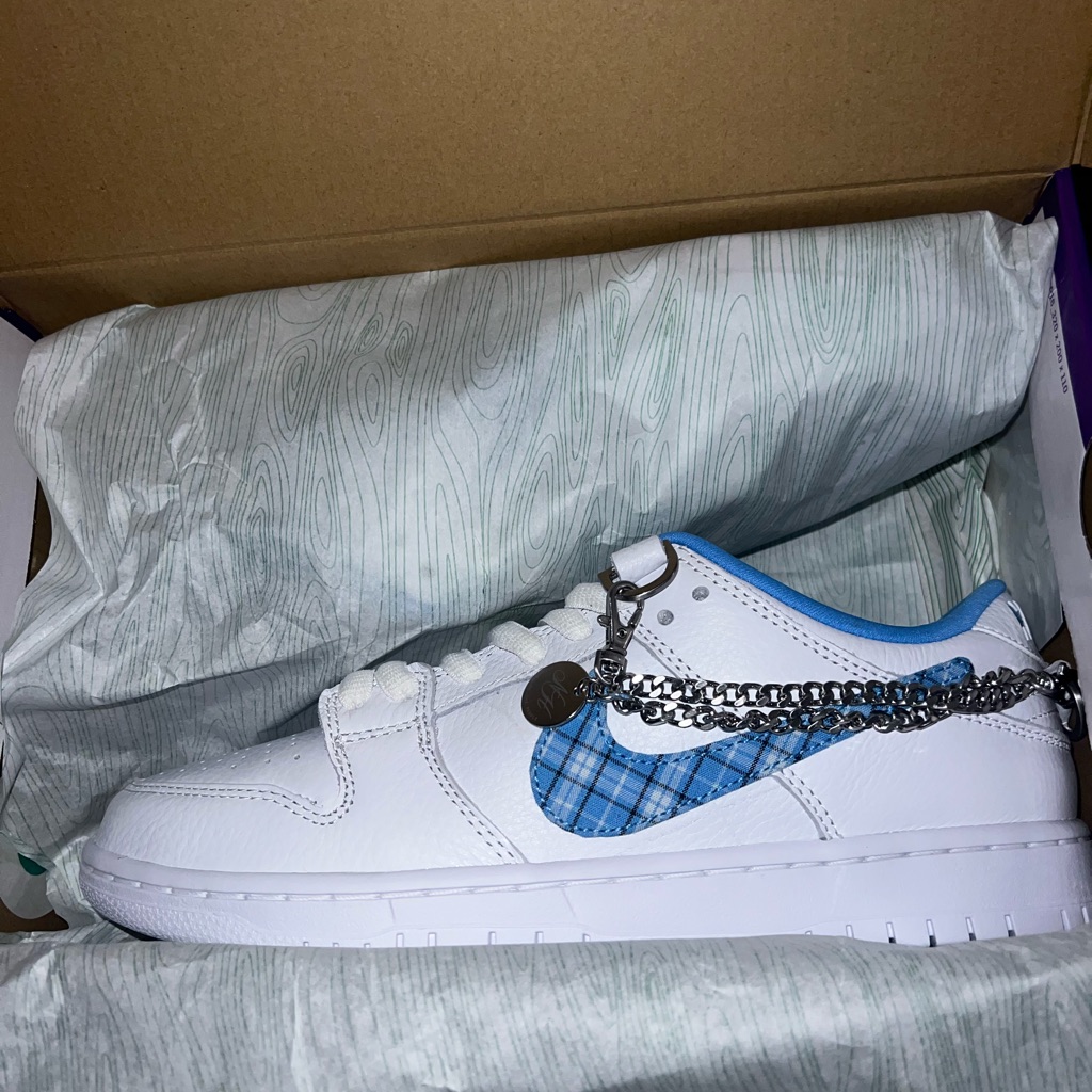 Nike Nicole Hause X Dunk Pro Sb Low White University Blue Size 8.5